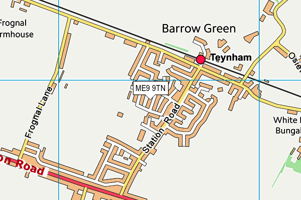 ME9 9TN map - OS VectorMap District (Ordnance Survey) ME9 9TN map - OS VectorMap District (Ordnance Survey)