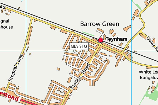 ME9 9TQ map - OS VectorMap District (Ordnance Survey) ME9 9TQ map - OS VectorMap District (Ordnance Survey)