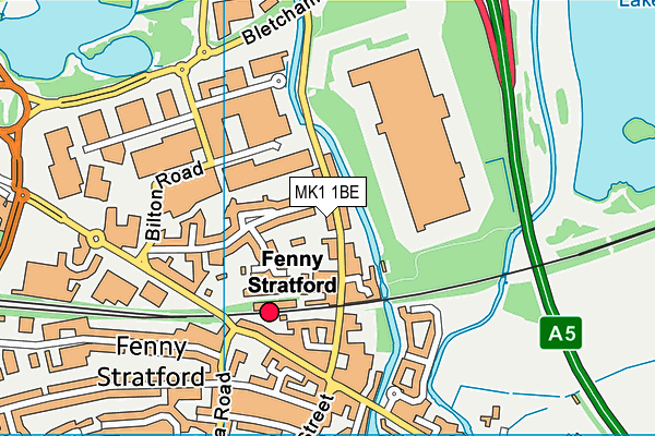 MK1 1BE map - OS VectorMap District (Ordnance Survey) MK1 1BE map - OS VectorMap District (Ordnance Survey)