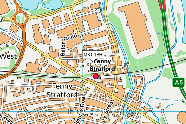 MK1 1BH map - OS VectorMap District (Ordnance Survey) MK1 1BH map - OS VectorMap District (Ordnance Survey)
