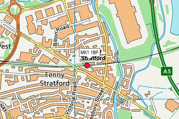 MK1 1BP map - OS VectorMap District (Ordnance Survey) MK1 1BP map - OS VectorMap District (Ordnance Survey)