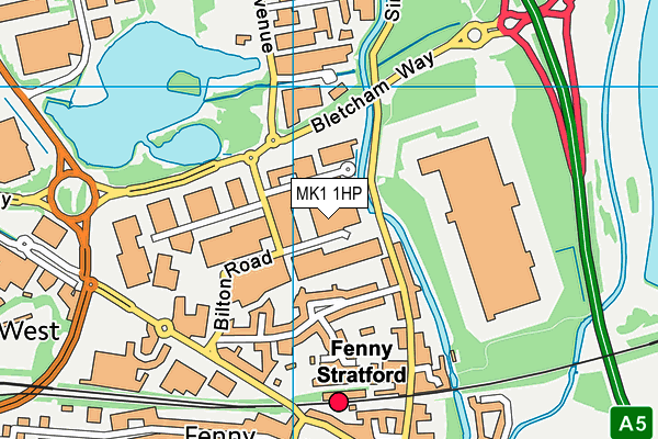MK1 1HP map - OS VectorMap District (Ordnance Survey) MK1 1HP map - OS VectorMap District (Ordnance Survey)