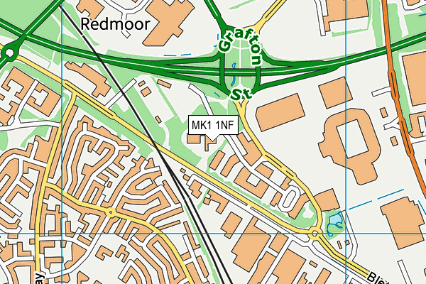 MK1 1NF map - OS VectorMap District (Ordnance Survey) MK1 1NF map - OS VectorMap District (Ordnance Survey)