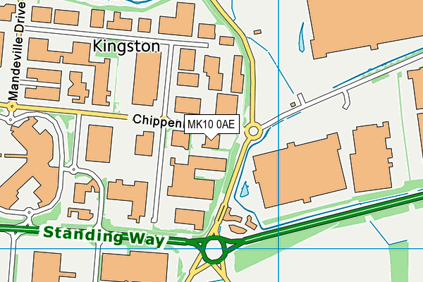 MK10 0AE map - OS VectorMap District (Ordnance Survey) MK10 0AE map - OS VectorMap District (Ordnance Survey)