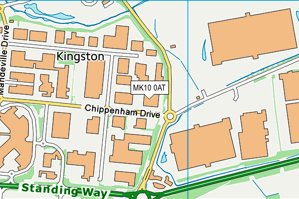 MK10 0AT map - OS VectorMap District (Ordnance Survey) MK10 0AT map - OS VectorMap District (Ordnance Survey)