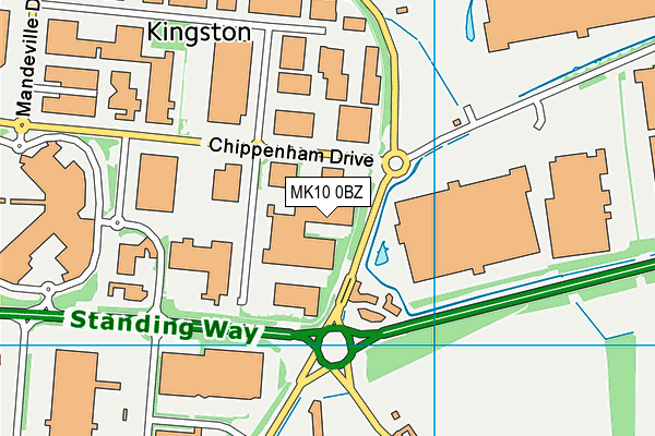 MK10 0BZ map - OS VectorMap District (Ordnance Survey) MK10 0BZ map - OS VectorMap District (Ordnance Survey)