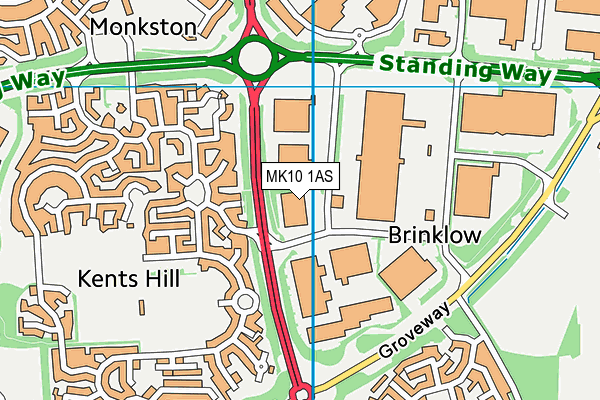 MK10 1AS map - OS VectorMap District (Ordnance Survey) MK10 1AS map - OS VectorMap District (Ordnance Survey)