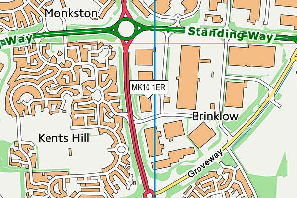 MK10 1ER map - OS VectorMap District (Ordnance Survey) MK10 1ER map - OS VectorMap District (Ordnance Survey)
