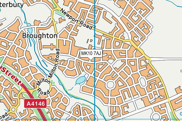 MK10 7AJ map - OS VectorMap District (Ordnance Survey) MK10 7AJ map - OS VectorMap District (Ordnance Survey)