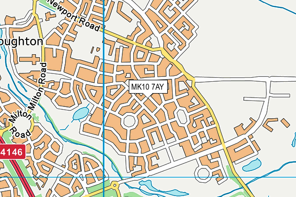 MK10 7AY map - OS VectorMap District (Ordnance Survey) MK10 7AY map - OS VectorMap District (Ordnance Survey)