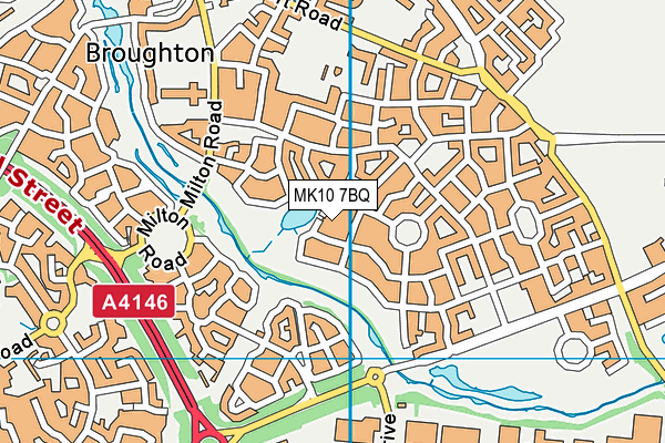 MK10 7BQ map - OS VectorMap District (Ordnance Survey) MK10 7BQ map - OS VectorMap District (Ordnance Survey)