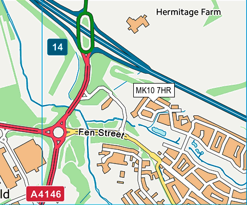MK10 7HR map - OS VectorMap District (Ordnance Survey) MK10 7HR map - OS VectorMap District (Ordnance Survey)