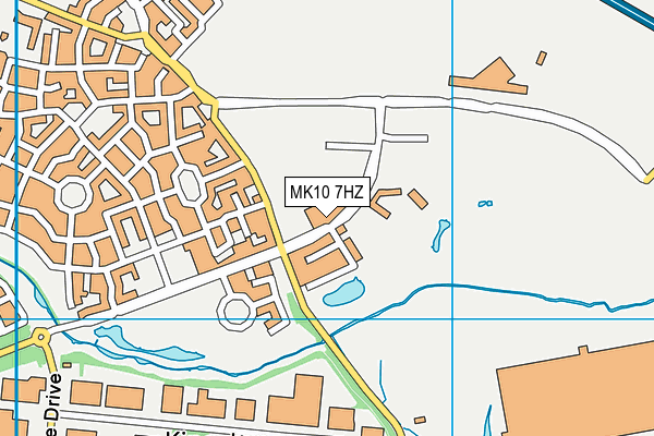 MK10 7HZ map - OS VectorMap District (Ordnance Survey) MK10 7HZ map - OS VectorMap District (Ordnance Survey)