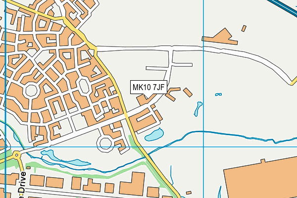 MK10 7JF map - OS VectorMap District (Ordnance Survey) MK10 7JF map - OS VectorMap District (Ordnance Survey)