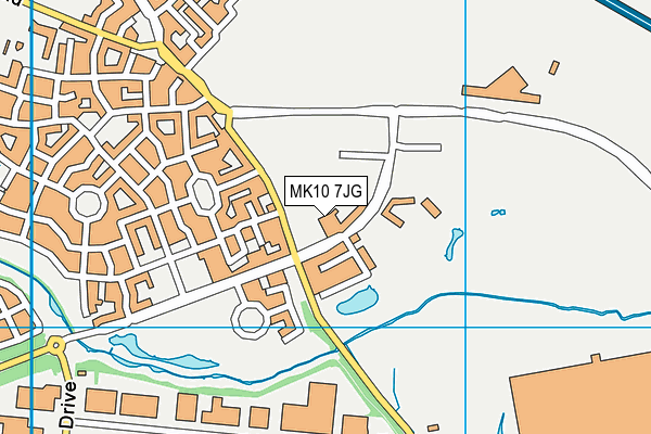 MK10 7JG map - OS VectorMap District (Ordnance Survey) MK10 7JG map - OS VectorMap District (Ordnance Survey)