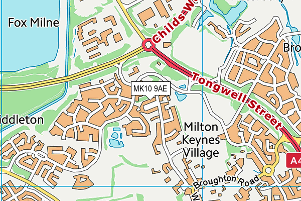 MK10 9AE map - OS VectorMap District (Ordnance Survey) MK10 9AE map - OS VectorMap District (Ordnance Survey)