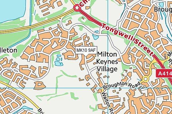 MK10 9AF map - OS VectorMap District (Ordnance Survey) MK10 9AF map - OS VectorMap District (Ordnance Survey)
