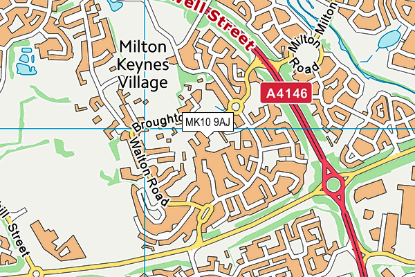 MK10 9AJ map - OS VectorMap District (Ordnance Survey) MK10 9AJ map - OS VectorMap District (Ordnance Survey)