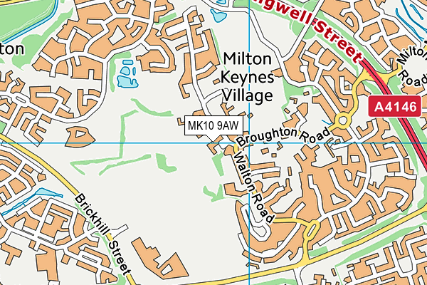 MK10 9AW map - OS VectorMap District (Ordnance Survey) MK10 9AW map - OS VectorMap District (Ordnance Survey)