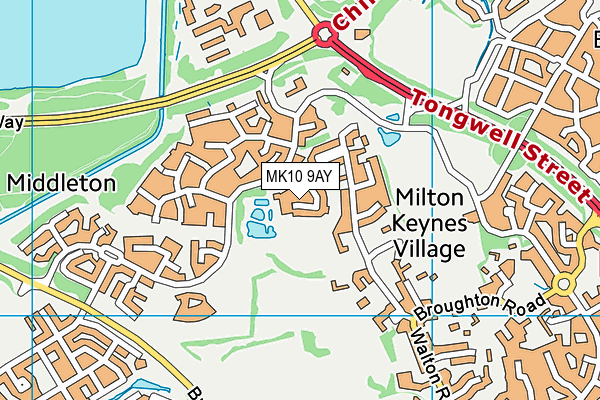 MK10 9AY map - OS VectorMap District (Ordnance Survey) MK10 9AY map - OS VectorMap District (Ordnance Survey)