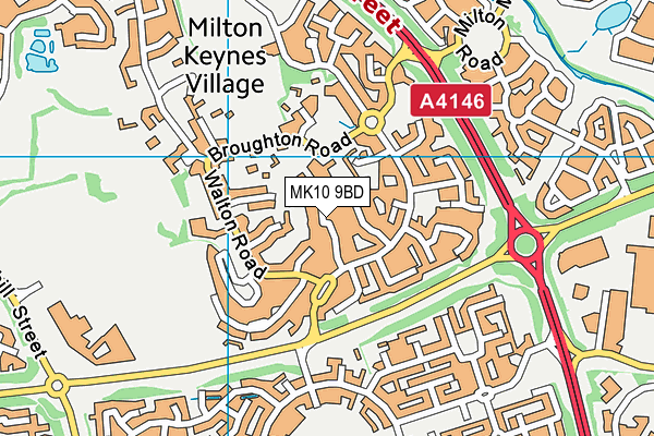 MK10 9BD map - OS VectorMap District (Ordnance Survey) MK10 9BD map - OS VectorMap District (Ordnance Survey)