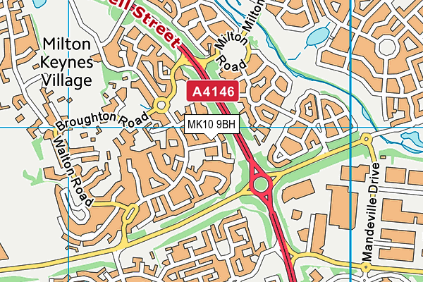 MK10 9BH map - OS VectorMap District (Ordnance Survey) MK10 9BH map - OS VectorMap District (Ordnance Survey)