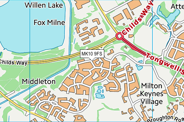 MK10 9FS map - OS VectorMap District (Ordnance Survey) MK10 9FS map - OS VectorMap District (Ordnance Survey)