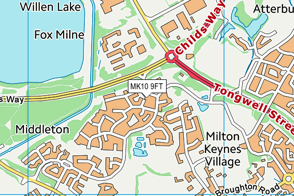 MK10 9FT map - OS VectorMap District (Ordnance Survey) MK10 9FT map - OS VectorMap District (Ordnance Survey)