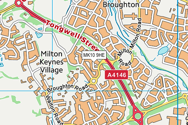 MK10 9HE map - OS VectorMap District (Ordnance Survey) MK10 9HE map - OS VectorMap District (Ordnance Survey)