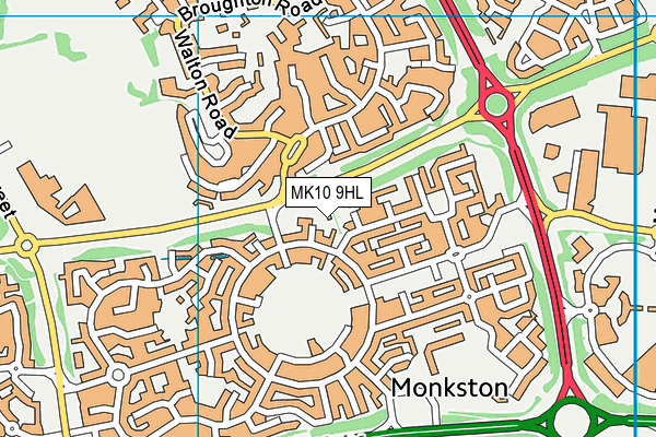 MK10 9HL map - OS VectorMap District (Ordnance Survey) MK10 9HL map - OS VectorMap District (Ordnance Survey)