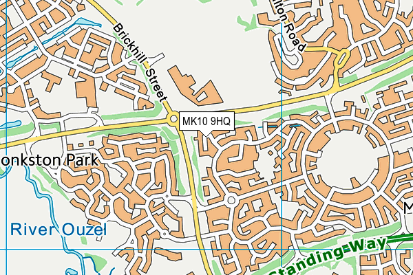 MK10 9HQ map - OS VectorMap District (Ordnance Survey) MK10 9HQ map - OS VectorMap District (Ordnance Survey)