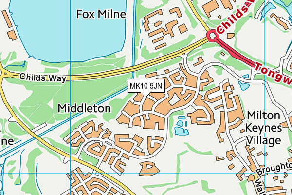 MK10 9JN map - OS VectorMap District (Ordnance Survey) MK10 9JN map - OS VectorMap District (Ordnance Survey)