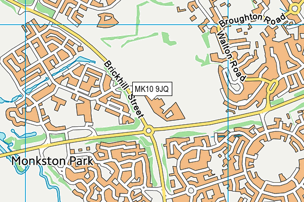 MK10 9JQ map - OS VectorMap District (Ordnance Survey) MK10 9JQ map - OS VectorMap District (Ordnance Survey)