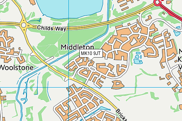 MK10 9JT map - OS VectorMap District (Ordnance Survey) MK10 9JT map - OS VectorMap District (Ordnance Survey)