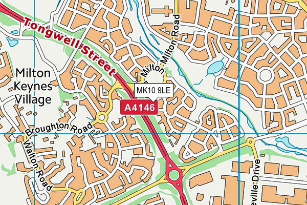 MK10 9LE map - OS VectorMap District (Ordnance Survey) MK10 9LE map - OS VectorMap District (Ordnance Survey)