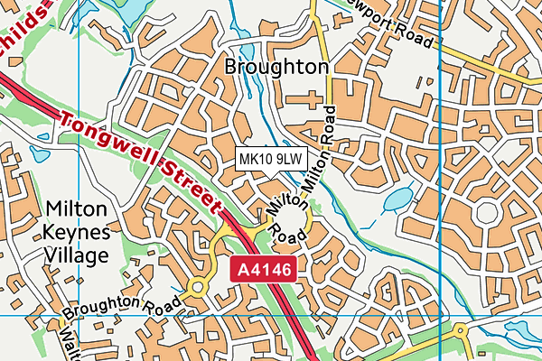 MK10 9LW map - OS VectorMap District (Ordnance Survey) MK10 9LW map - OS VectorMap District (Ordnance Survey)