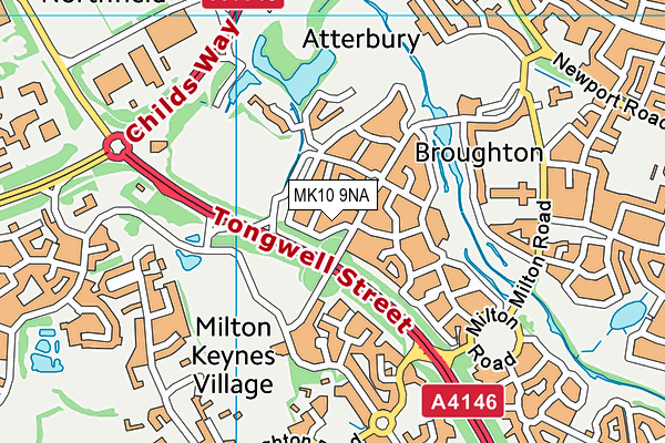MK10 9NA map - OS VectorMap District (Ordnance Survey) MK10 9NA map - OS VectorMap District (Ordnance Survey)