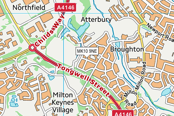 MK10 9NE map - OS VectorMap District (Ordnance Survey) MK10 9NE map - OS VectorMap District (Ordnance Survey)