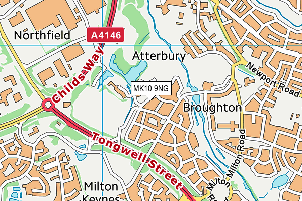 MK10 9NG map - OS VectorMap District (Ordnance Survey) MK10 9NG map - OS VectorMap District (Ordnance Survey)