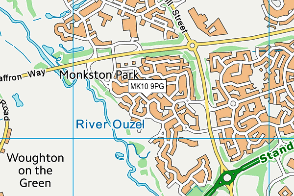 MK10 9PG map - OS VectorMap District (Ordnance Survey) MK10 9PG map - OS VectorMap District (Ordnance Survey)