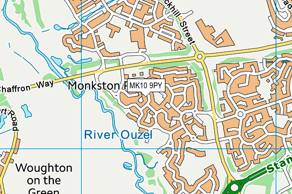 MK10 9PY map - OS VectorMap District (Ordnance Survey) MK10 9PY map - OS VectorMap District (Ordnance Survey)