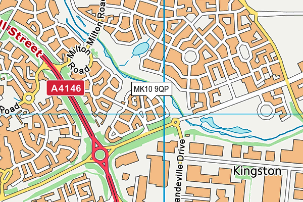 MK10 9QP map - OS VectorMap District (Ordnance Survey) MK10 9QP map - OS VectorMap District (Ordnance Survey)
