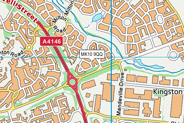 MK10 9QQ map - OS VectorMap District (Ordnance Survey) MK10 9QQ map - OS VectorMap District (Ordnance Survey)