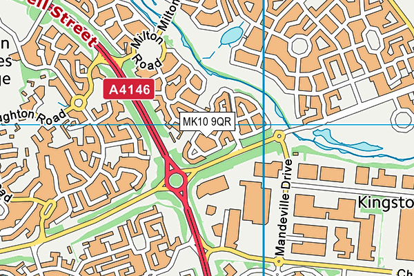 MK10 9QR map - OS VectorMap District (Ordnance Survey) MK10 9QR map - OS VectorMap District (Ordnance Survey)