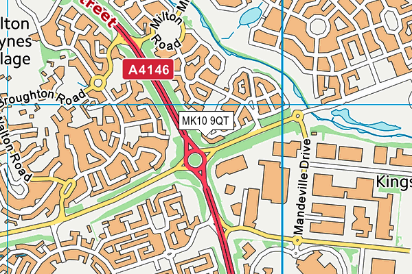 MK10 9QT map - OS VectorMap District (Ordnance Survey) MK10 9QT map - OS VectorMap District (Ordnance Survey)