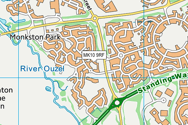 MK10 9RF map - OS VectorMap District (Ordnance Survey) MK10 9RF map - OS VectorMap District (Ordnance Survey)