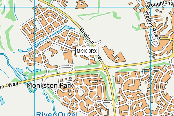 MK10 9RX map - OS VectorMap District (Ordnance Survey) MK10 9RX map - OS VectorMap District (Ordnance Survey)