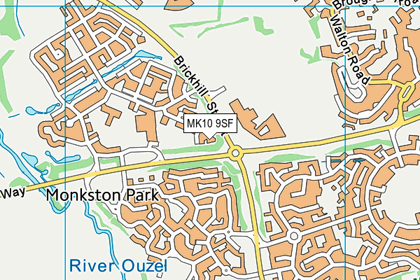 MK10 9SF map - OS VectorMap District (Ordnance Survey) MK10 9SF map - OS VectorMap District (Ordnance Survey)