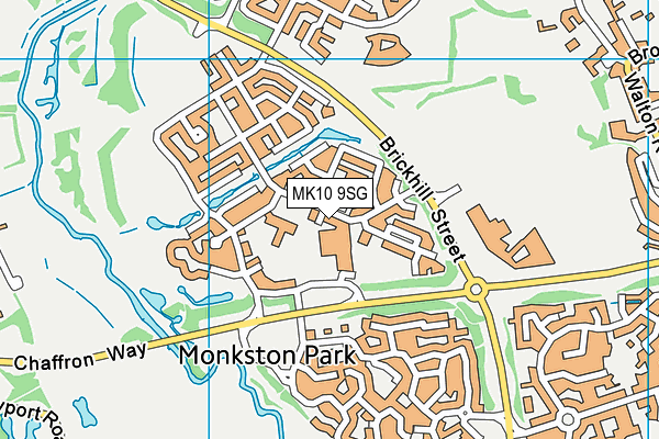 MK10 9SG map - OS VectorMap District (Ordnance Survey) MK10 9SG map - OS VectorMap District (Ordnance Survey)