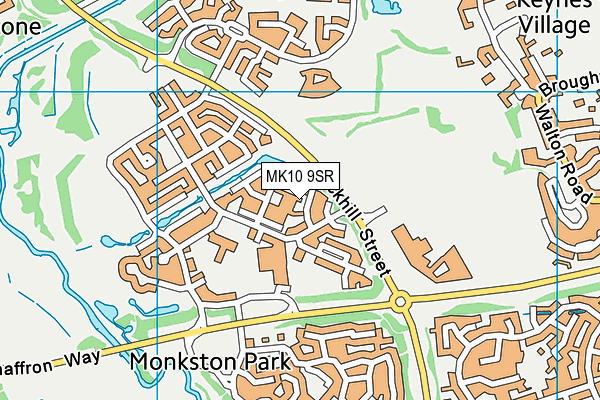 MK10 9SR map - OS VectorMap District (Ordnance Survey) MK10 9SR map - OS VectorMap District (Ordnance Survey)